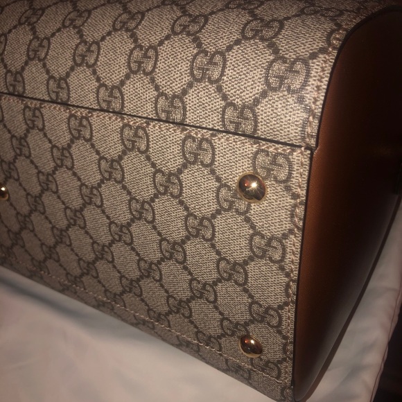 SOLD Gucci GG canvas Boston bag - Picture 6 of 15
